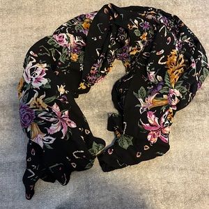 Anthropologie beautiful floral print scarf/shawl